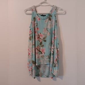 2 For 25$ Floral Blue Tank Top